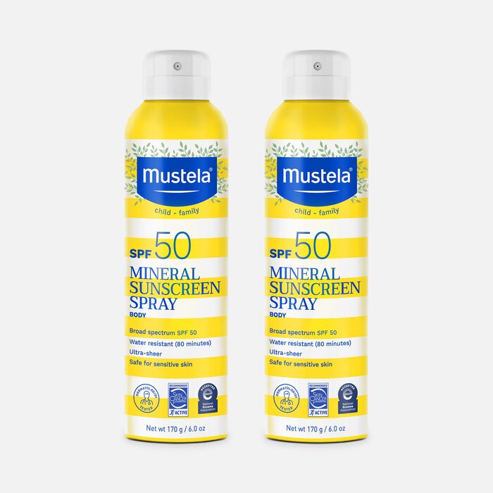 Mustela Mineral Sunscreen Spray, SPF 50, 6 oz. (2-Pack), , large