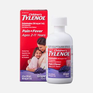 Children's Tylenol Fever Reducer & Pain Reliever, Ages 2-11, 4 fl oz.