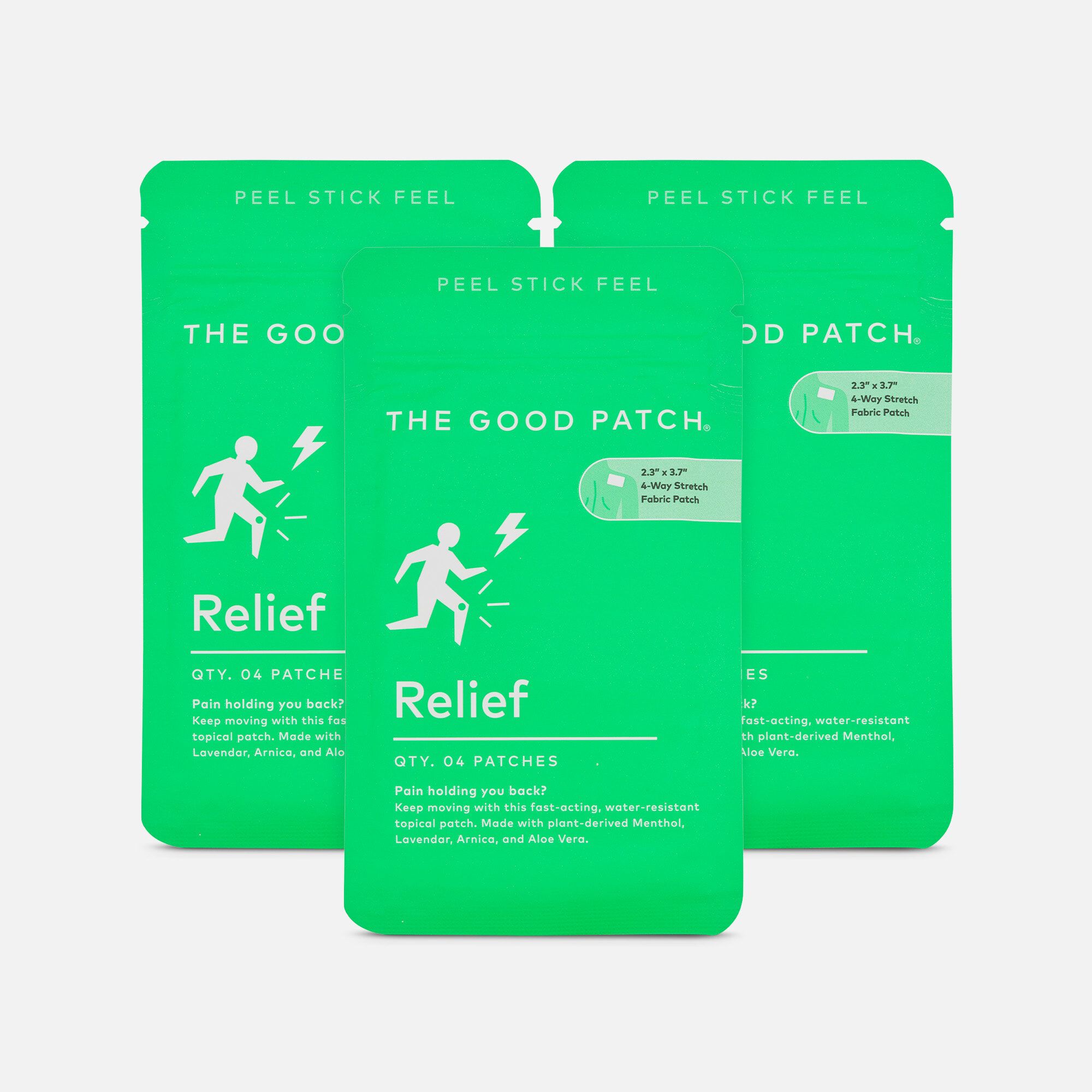 The Good Patch® Relief - Pain Relieving Wellness Patch, 4 ct. (3-Pack), , large