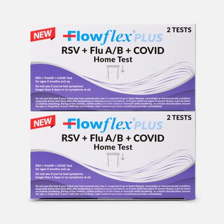 Flowflex Plus RSV + Flu A/B + COVID Home Test, 2 ct. (2 pack)