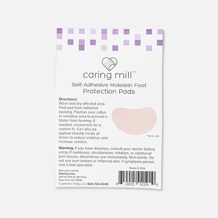 Caring Mill™ Self-Adhesive Moleskin Foot Protection Pads, 6 ct., , large