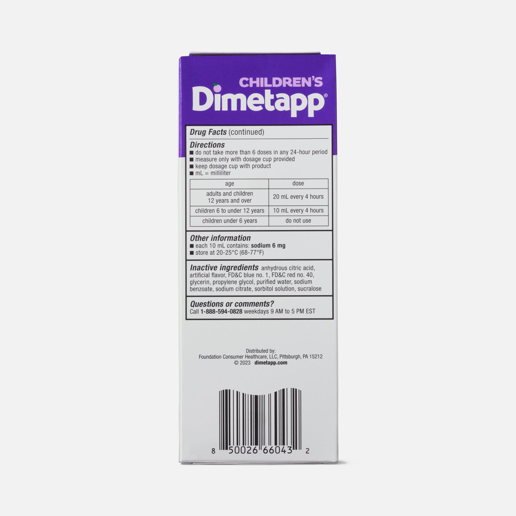 Children's Dimetapp Cold & Allergy, Grape, 8 oz., , large