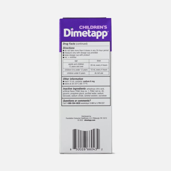 Children's Dimetapp Cold & Allergy, Grape, 8 oz., , large