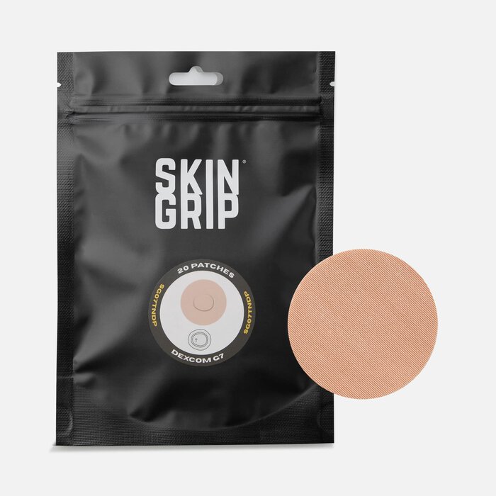 Skin Grip® Dexcom G7 & Stelo Adhesive Patches, 20 ct., Tan, large