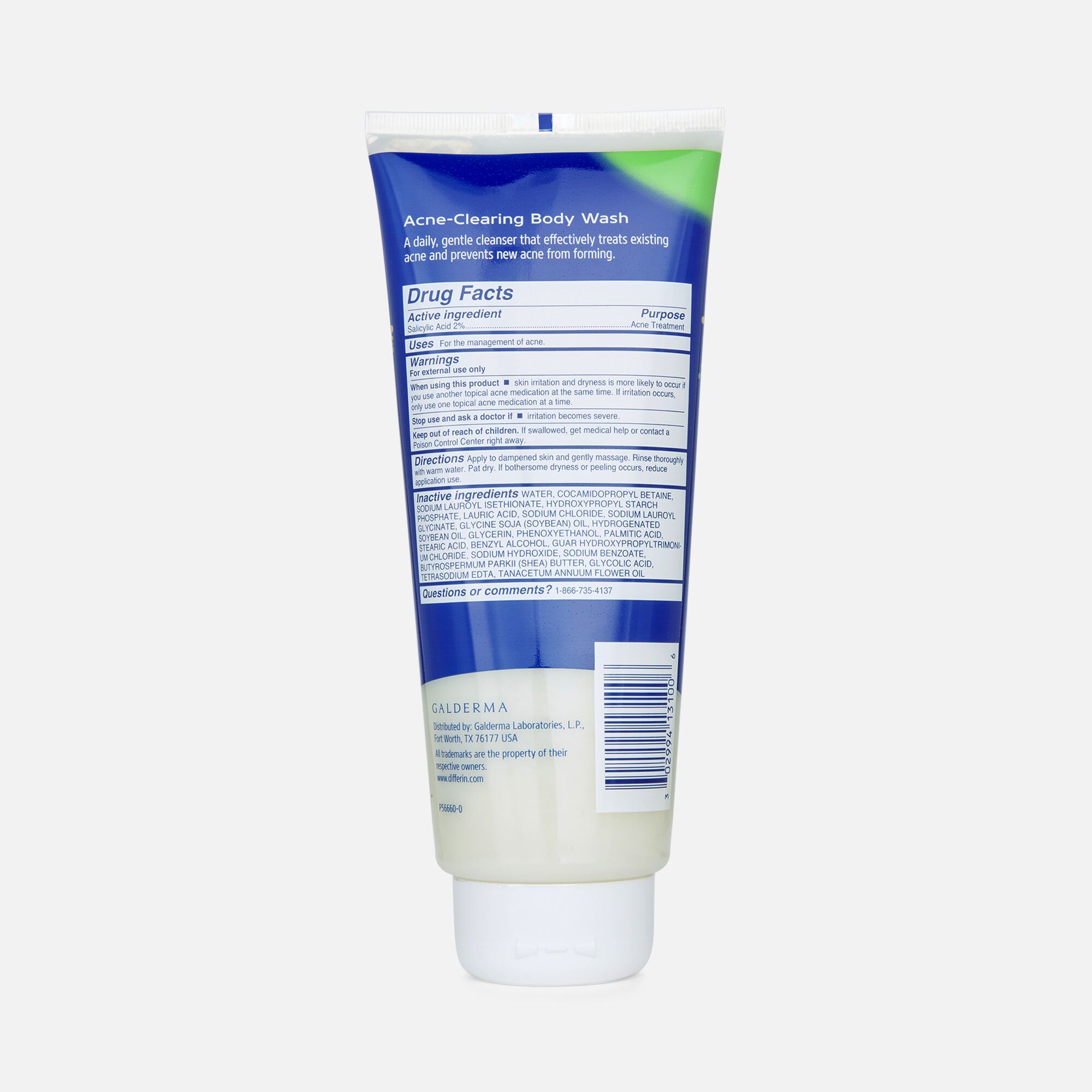 Differin Acne-Clearing Body Wash, 10 oz., , large