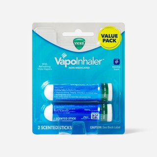 Vicks VapoInhaler, Non-Medicated, 0.2 mL, Twin-Pack