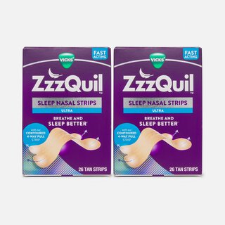 Vicks ZzzQuil Sleep Ultra Nasal Strips, 26 ct. (2-Pack)