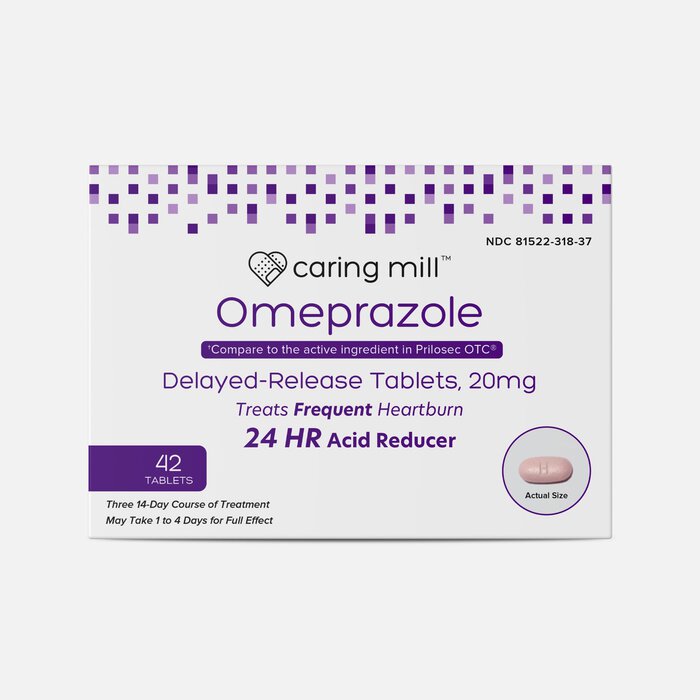 Caring Mill™ Omeprazole Delayed Release Tablets, 42 ct., , large