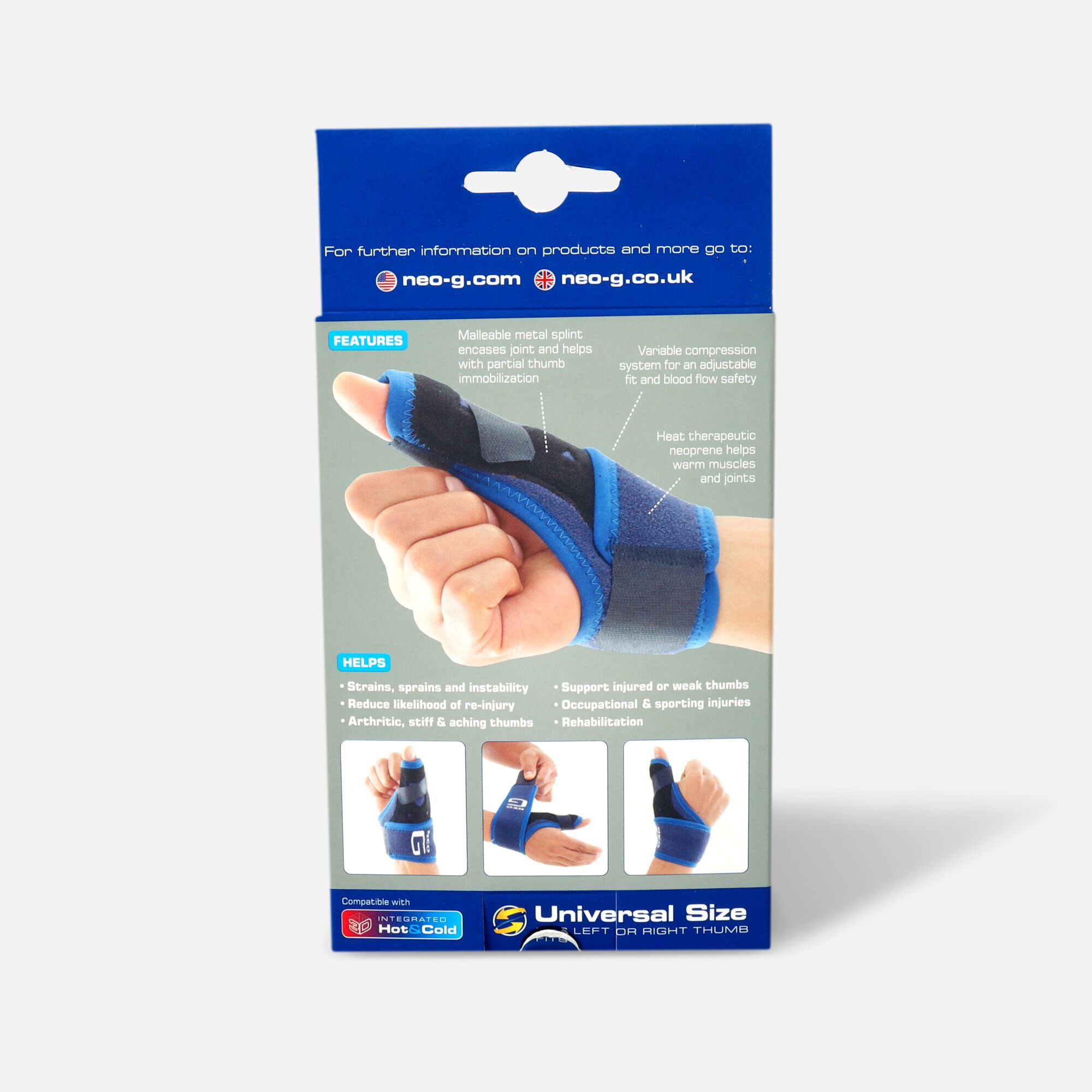 Neo G Easy-Fit Thumb Brace, One Size, , large