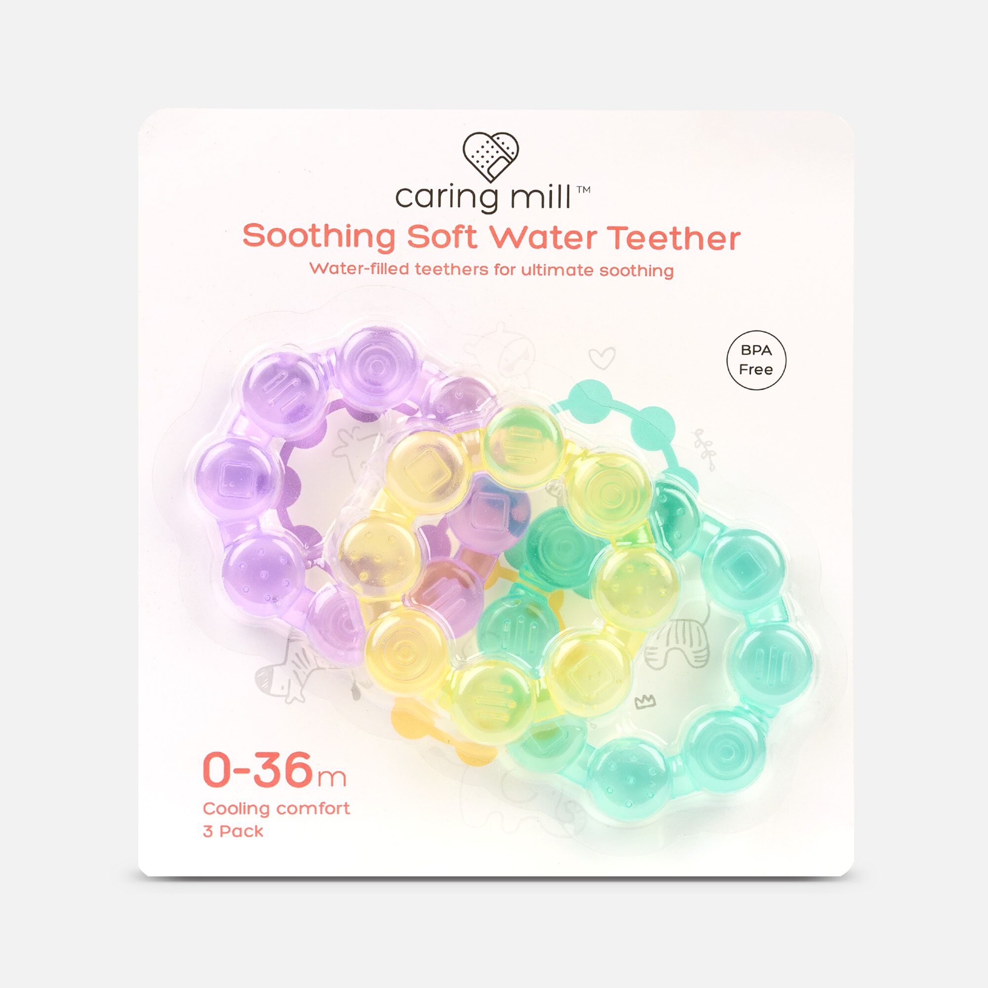 Caring Mill™ Soothing Water Teether, Set of 3, , large