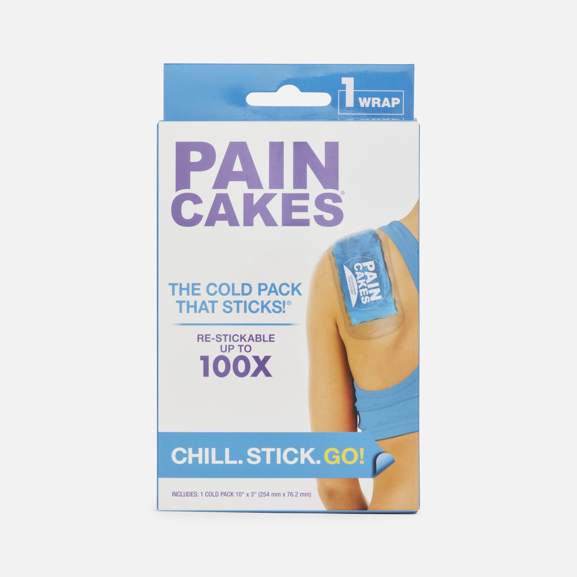 PAINCAKES Cold Wrap, 10ʺL x 3ʺH, Blue, , large
