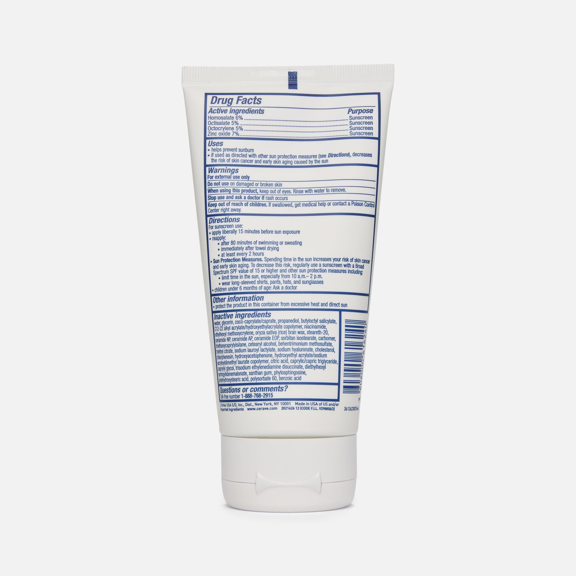 CeraVe Hydrating Sheer Face & Body Sunscreen Lotion, SPF 30, 5 fl oz., , large