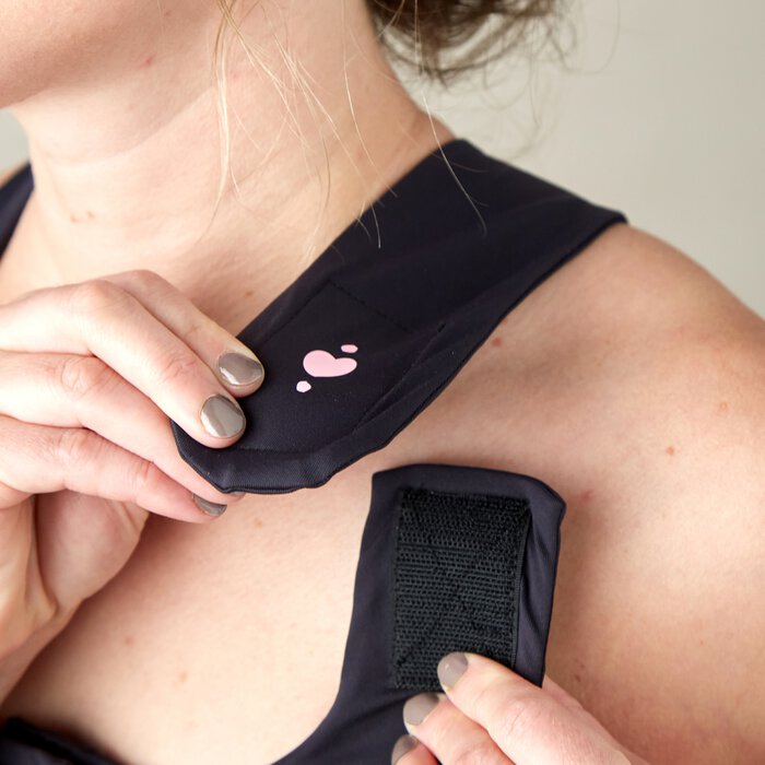heart&core Larissa Post-Surgical Bra, Black, , large