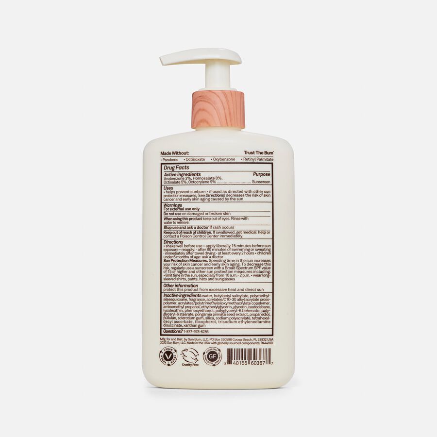 Sun Bum Daily Body Lotion, SPF 50, 8 oz., , large image number 1