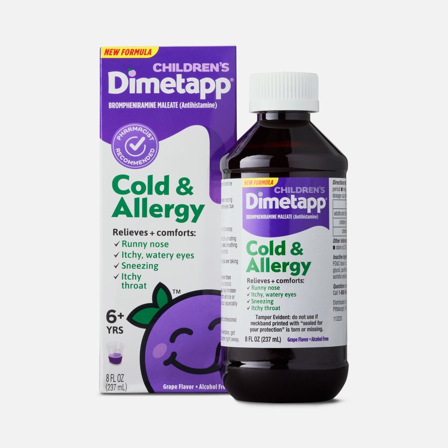 Children's Dimetapp Cold & Allergy, Grape, 8 oz., , large image number 0