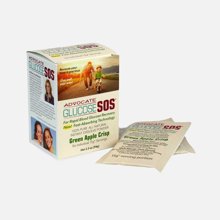 Advocate Glucose SOS Powder, Green Apple, 3.3 oz., , large