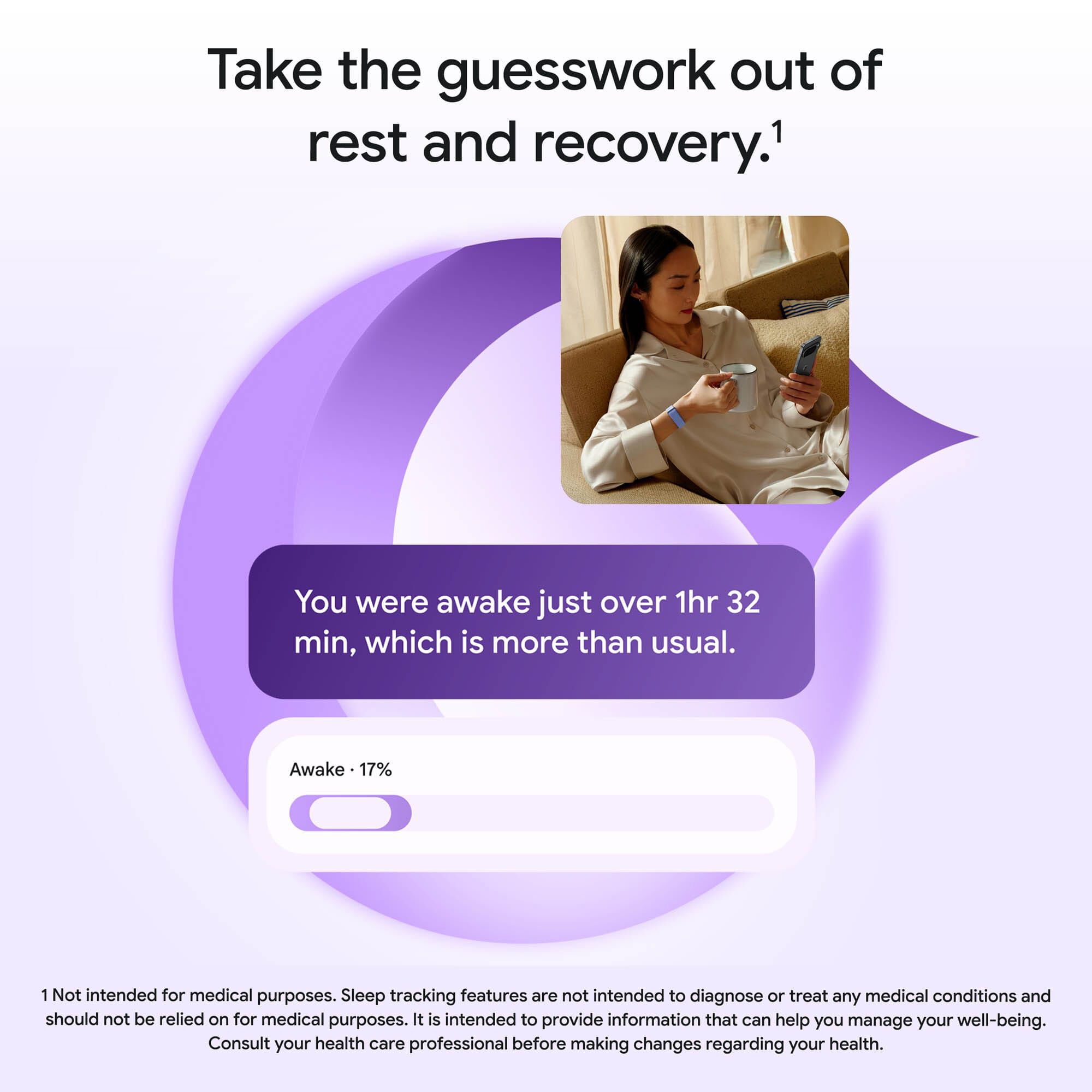 Google Fitbit Air, Screenless Fitness and Health Tracker, One Size, Lavender, large
