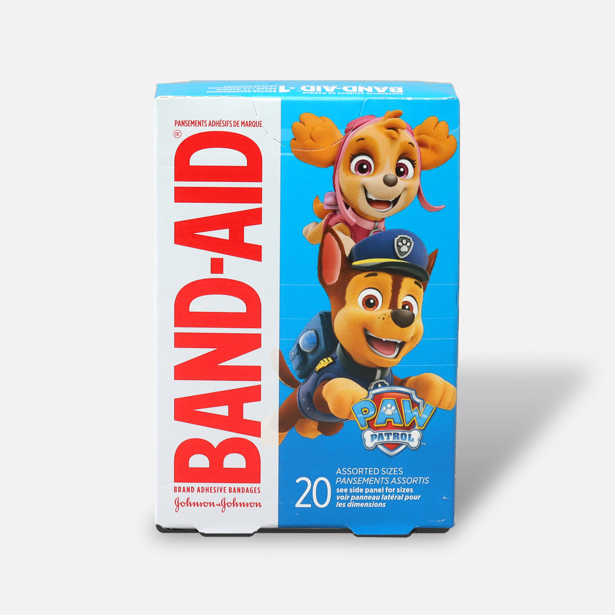 BAND-AID® Adhesive Bandages, Nickelodeon Paw Patrol, Assorted Sizes, 20 ct., , large