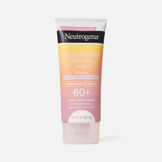 Neutrogena Invisible Defense Fragrance-Free Lotion SPF 60+, 3 oz.