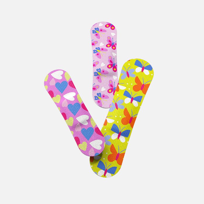 Welly Bravery Badges Butterfly Assorted Flex Fabric Bandages - 48 ct., , large