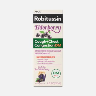 Robitussin® Maximum Strength Elderberry Cough + Chest Congestion DM, 8 fl. oz.