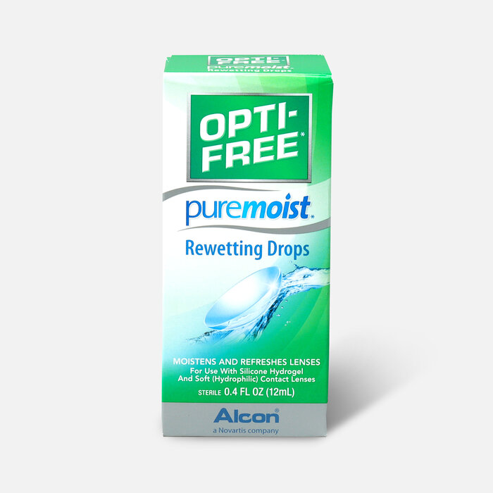 Opti-Free PureMoist Rewetting Drops, 12 mL, , large