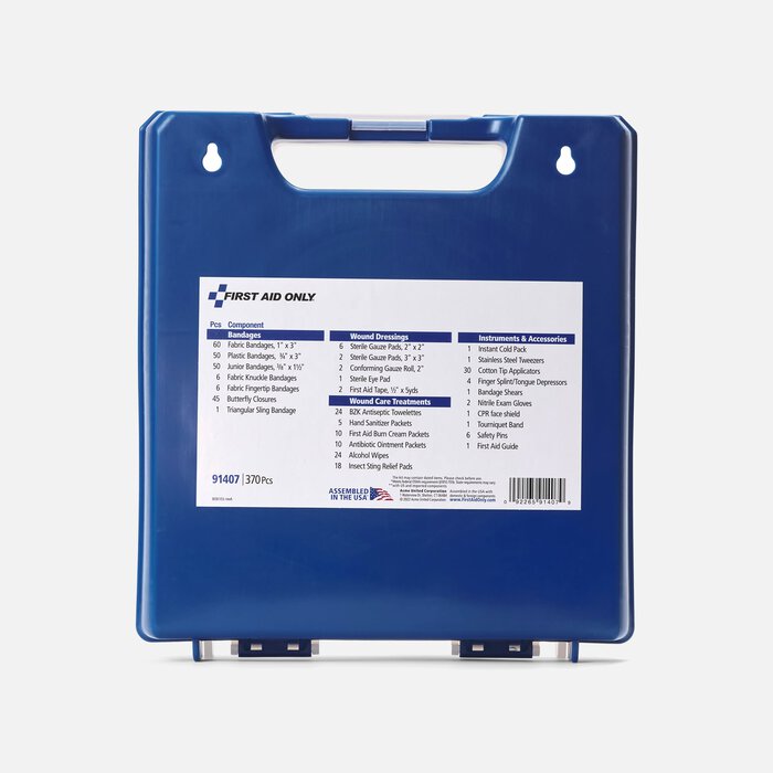 First Aid Only QuickTreat Dispenser Plastic First Aid Kit, 370 pc., , large