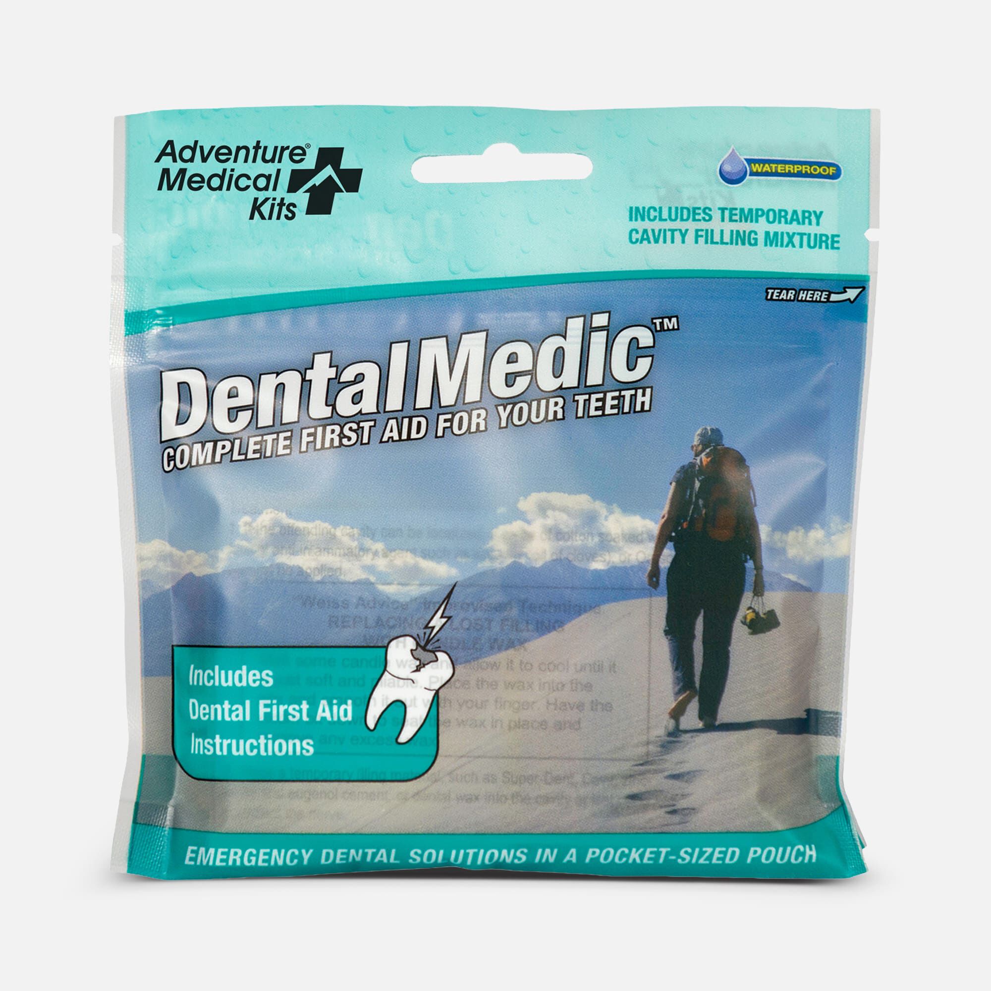 Adventure Medical Dental Medic Travel First Aid Kit with Cavity-Filler, 22 pc.