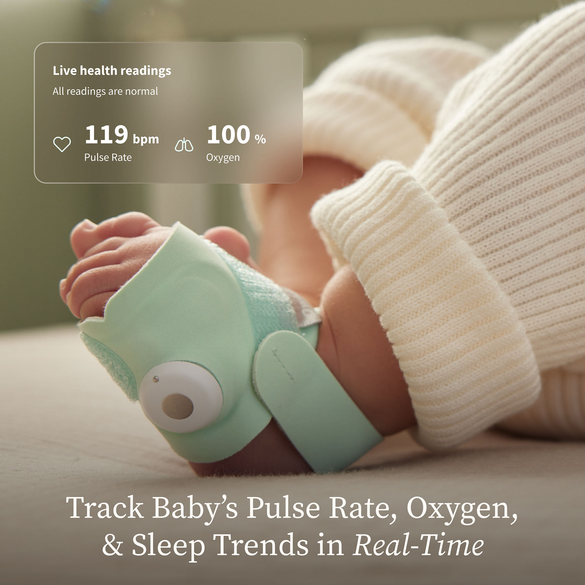 Owlet Dream Duo™ Smart Baby Monitoring System, 3rd Generation, Mint, large