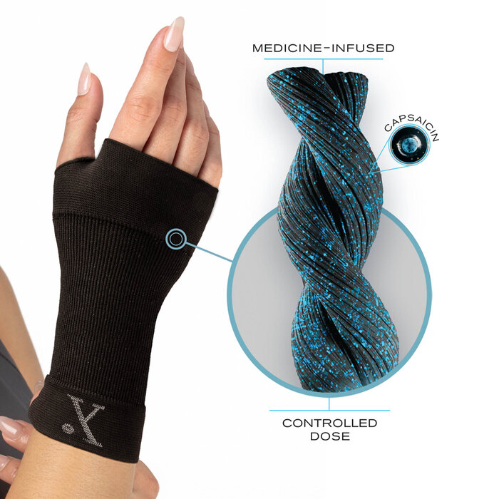 Nufabrx Medicine Infused Wrist Sleeve, , large