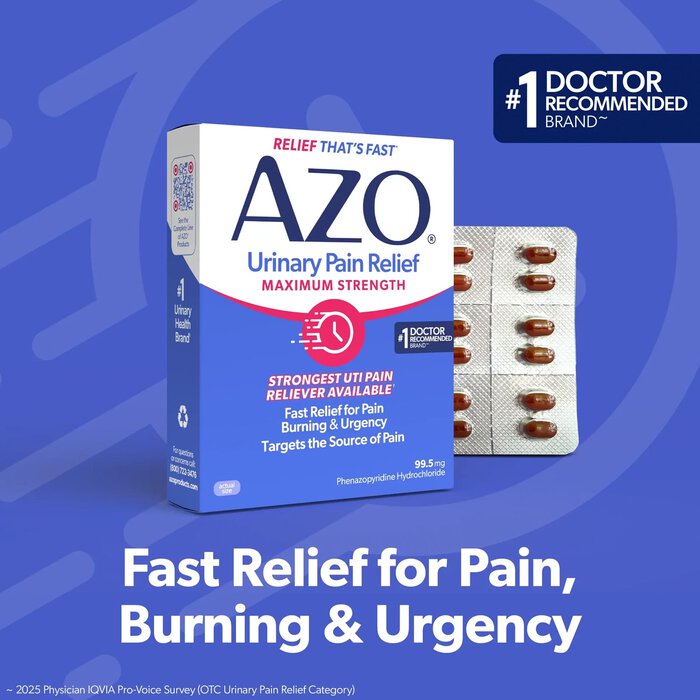 AZO Urinary Pain Relief Maximum Strength Tablets, 24 ct., , large