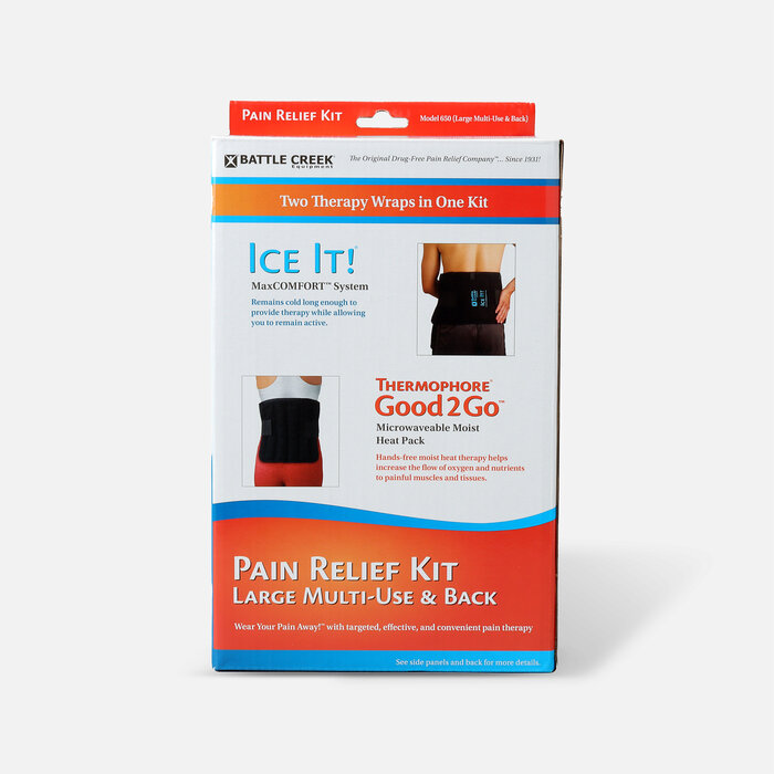 Battle Creek Back Pain Kit with Moist Heat and Cold Therapy, , large