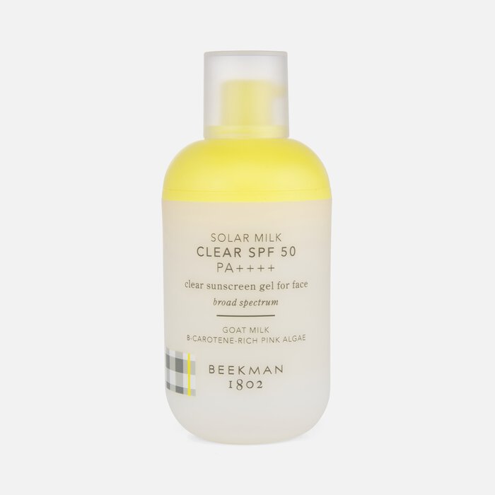 Beekman 1802 Solar Milk Clear SPF 50 PA++++ Sunscreen Gel for Face, 1.69 fl oz., , large