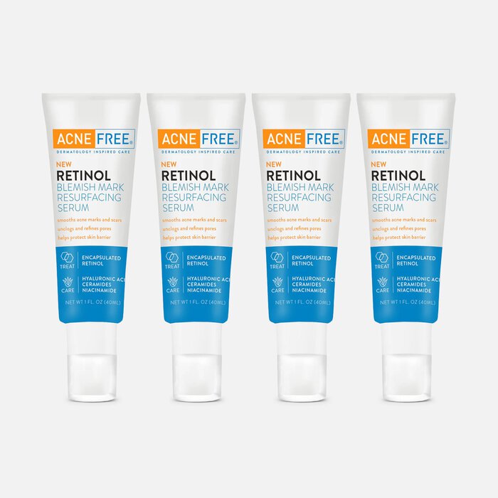 AcneFree Retinol Blemish Mark Resurfacing Serum, 1 oz. (4-Pack), , large