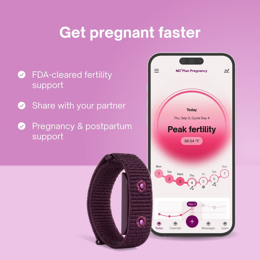 Natural Cycles&deg; NC&deg; Plan Pregnancy and NC&deg; Band with 12-month App Subscription, , large image number 1
