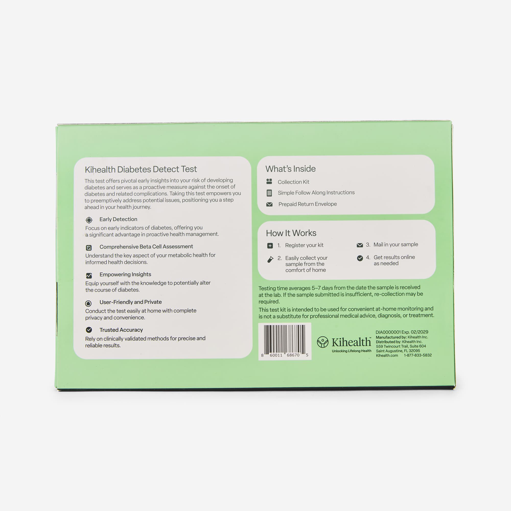Kihealth Diabetes Risk Test - Earliest Detection Test for Diabetes, , large