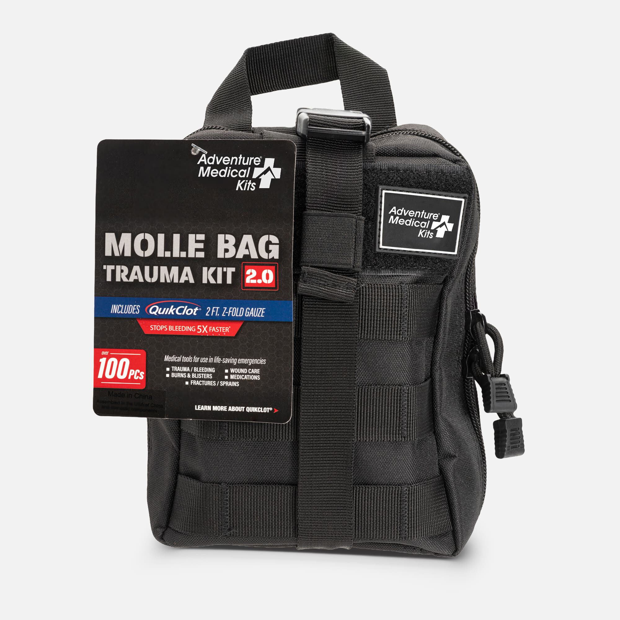 Adventure Medical Kits MOLLE Bag Trauma Kit 2.0, Black, large