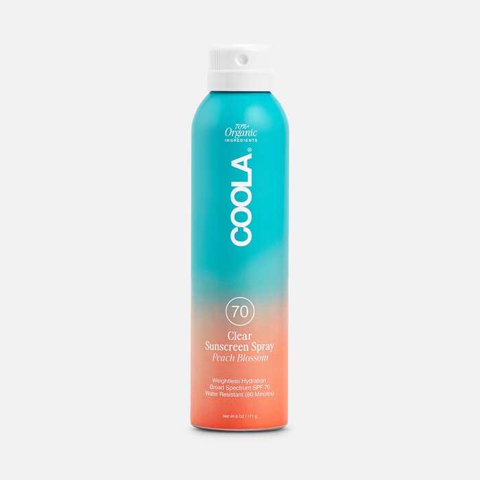 COOLA Classic Body Organic Sunscreen Spray SPF 70 Peach Blossom, 6 oz., , large