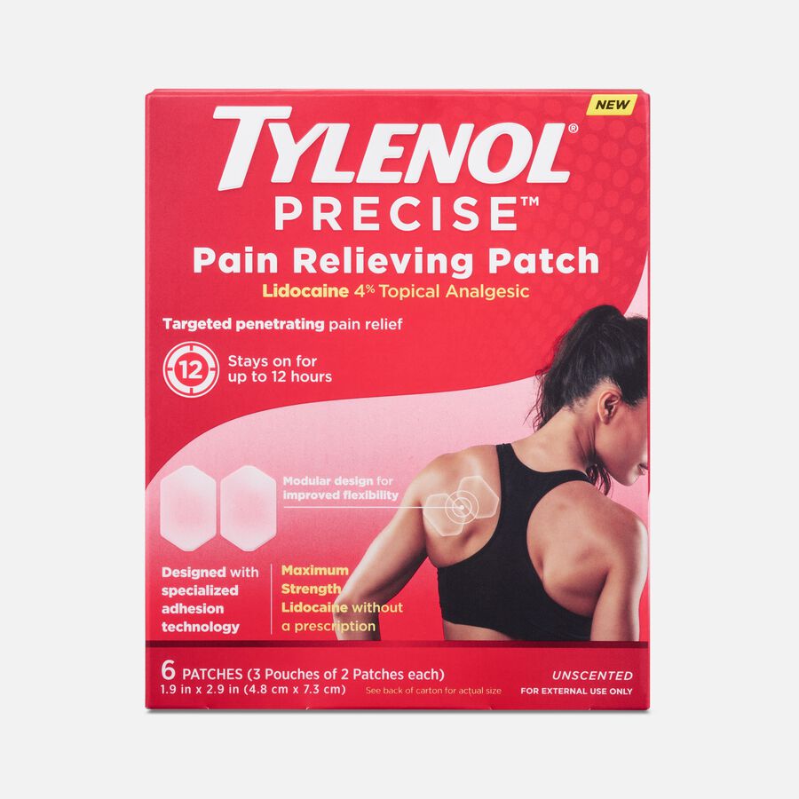 TYLENOL&reg; PRECISE Hexagon Pain Relieving Patches, Medium, 6 ct., , large image number 0