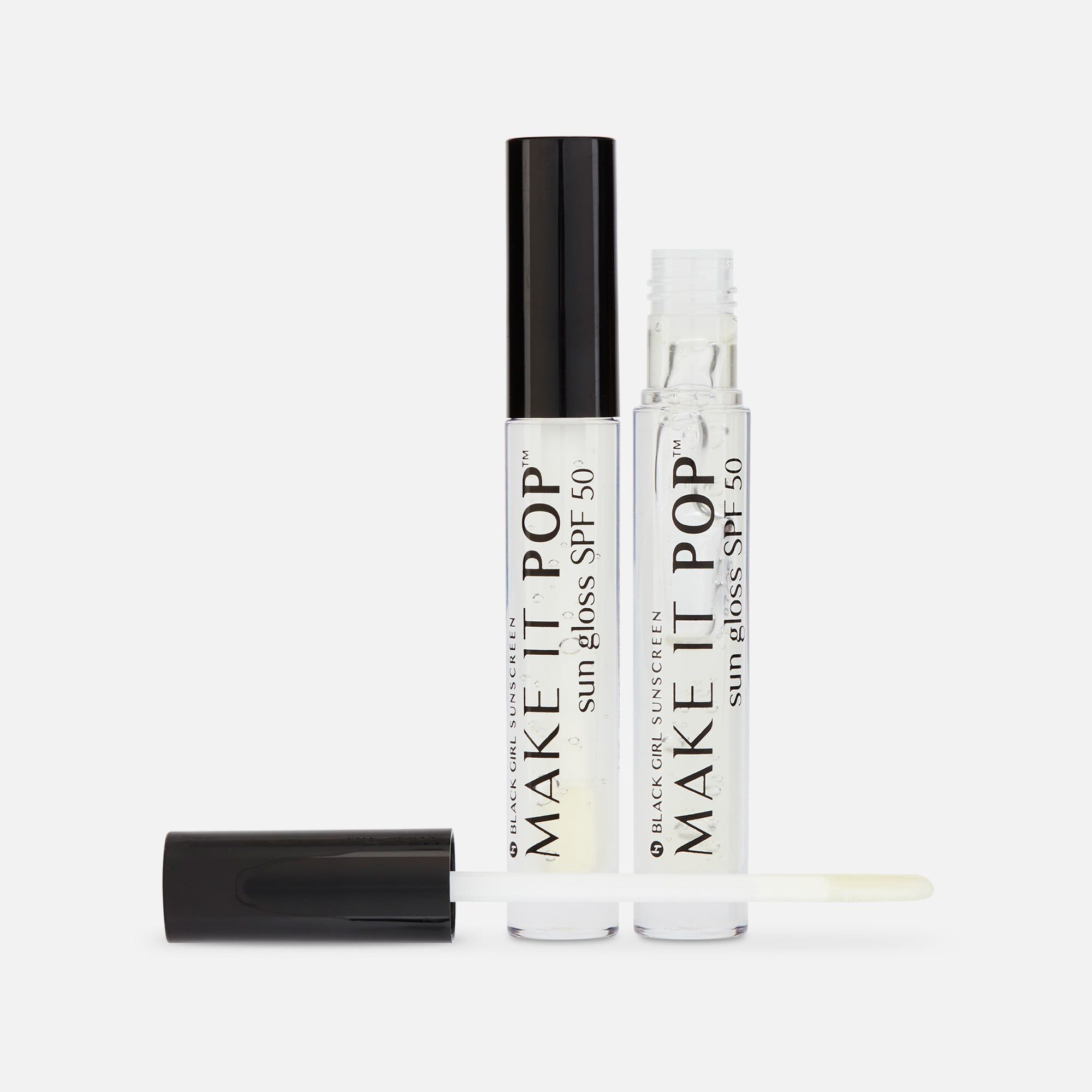 Black Girl Sunscreen Make It Pop Sungloss Sunscreen Lip Gloss, SPF 50, 0.13 fl oz. (2-Pack), , large