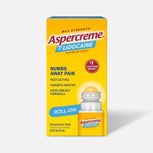 Aspercreme No Mess Roll-On with 4% Lidocaine, 2.5 fl oz.
