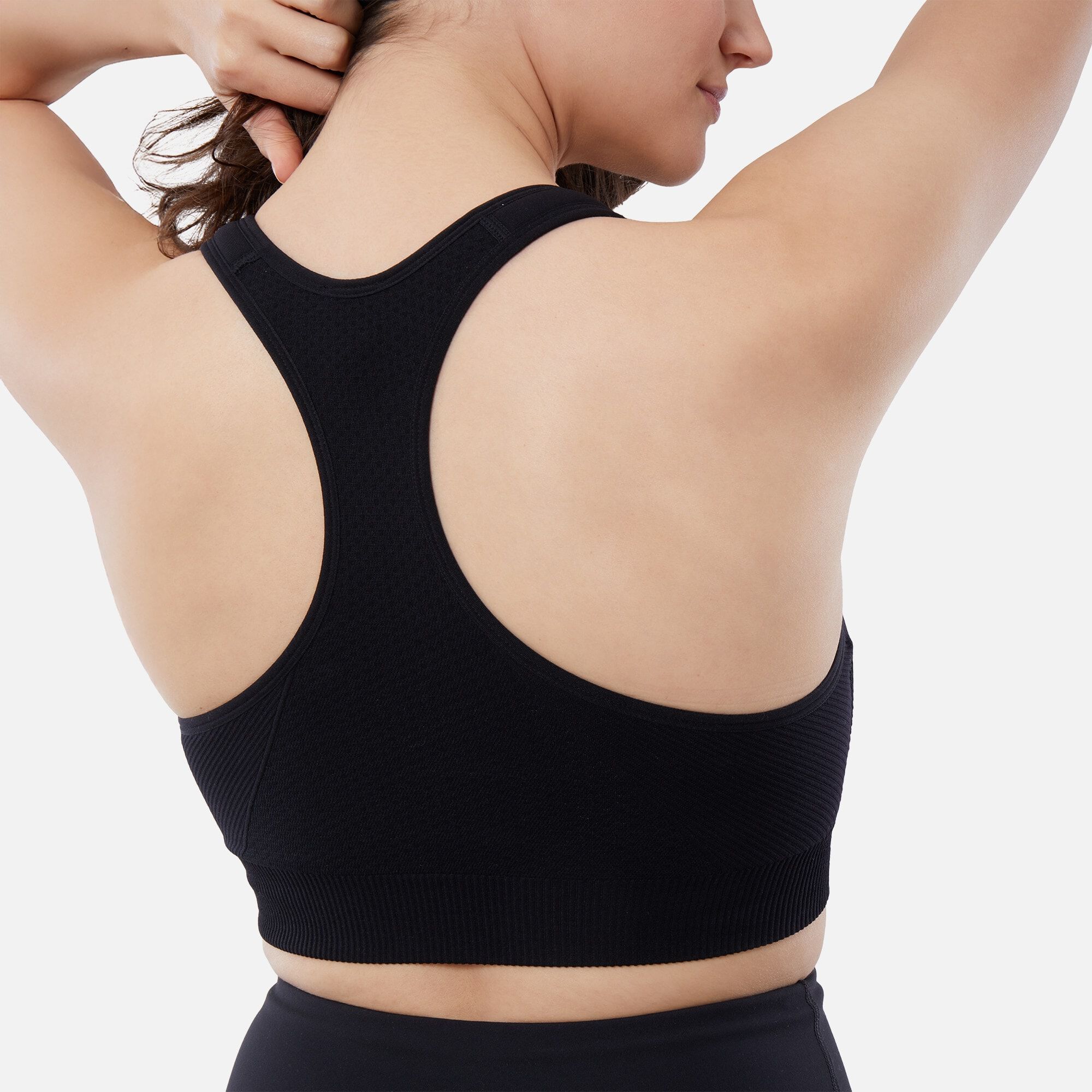 Ingrid + Isabel Basics Seamless Maternity + Nursing Sport Bra, Black, , large