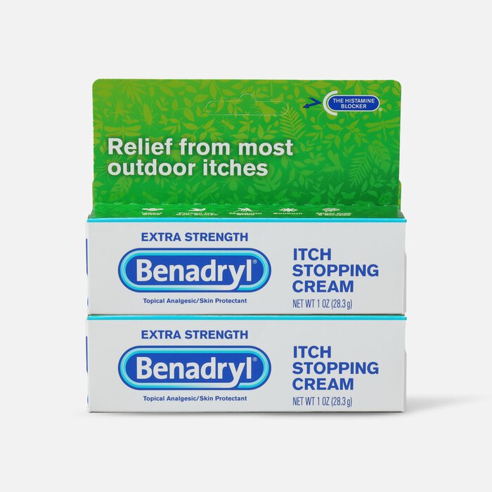 Benadryl Itch Stopping Cream, Extra Strength, 1 oz. (2-Pack), , large