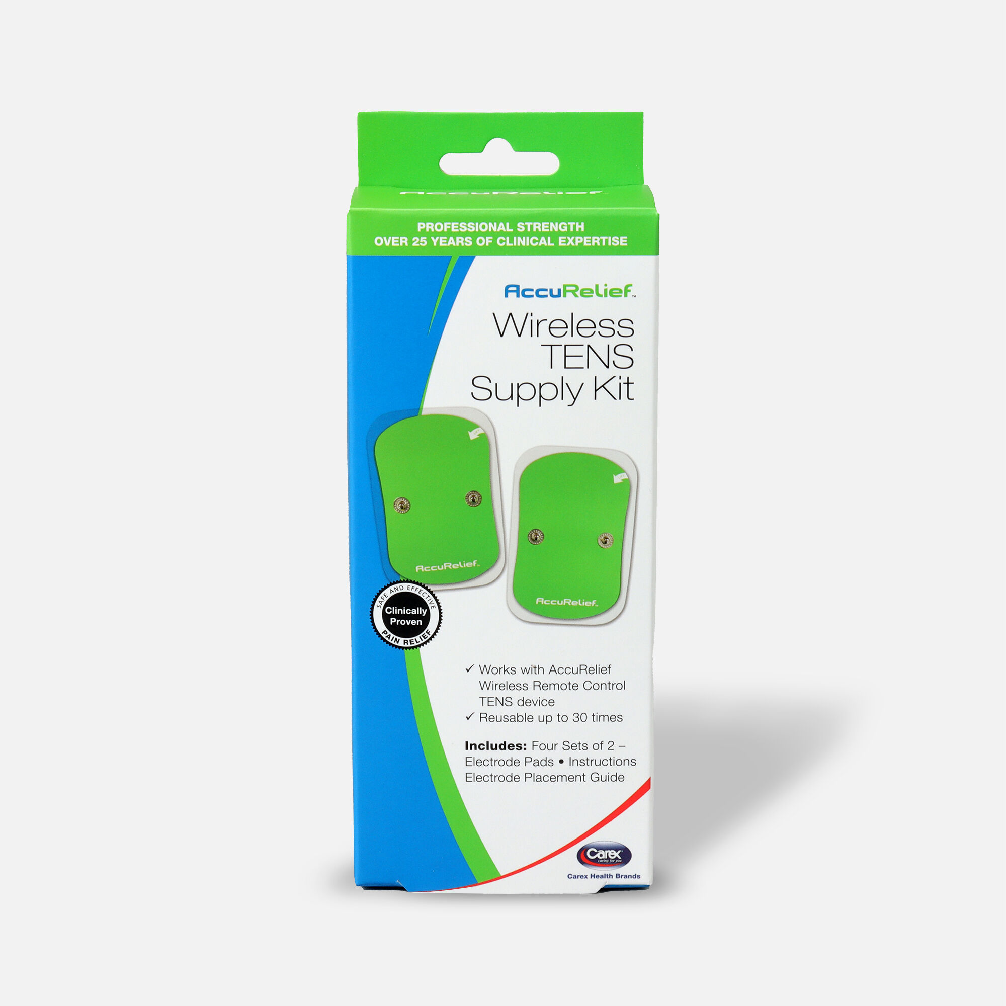 AccuRelief Wireless TENS Supply Kit, , large