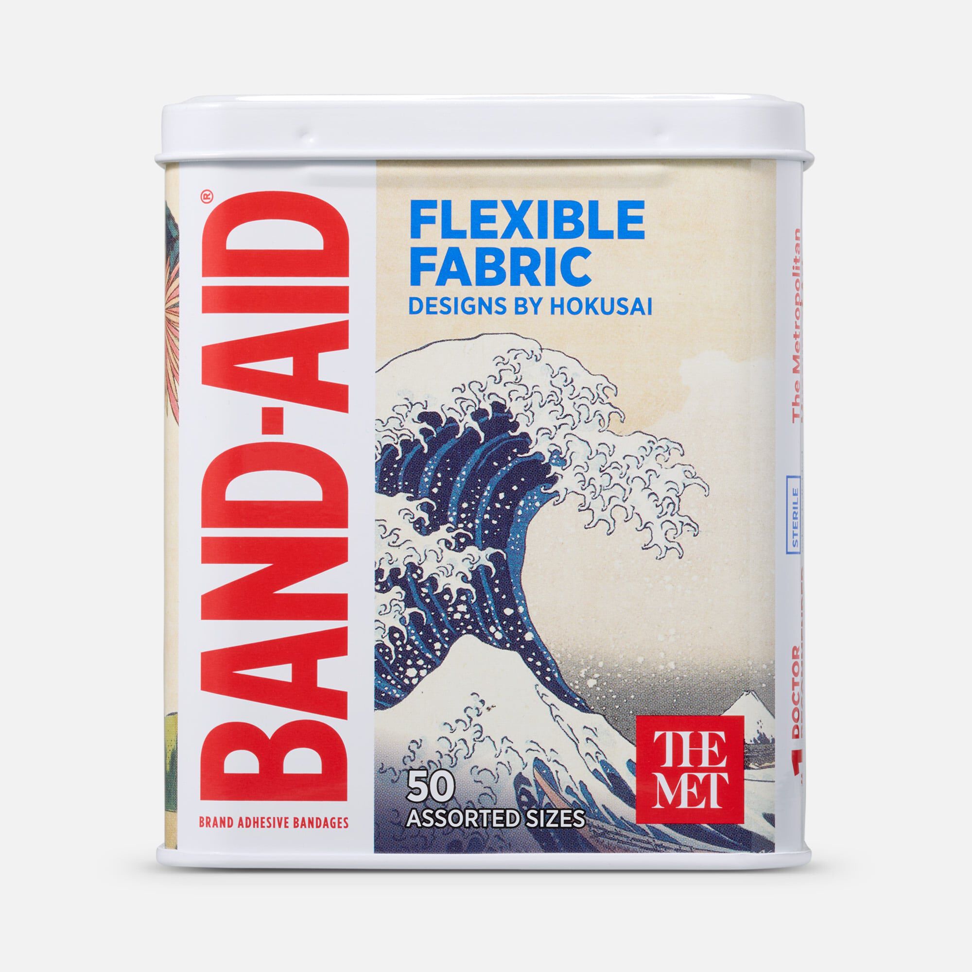 BAND-AID®x The Met Flexible Fabric Adhesive Bandages, Assorted Sizes, 50 ct., , large