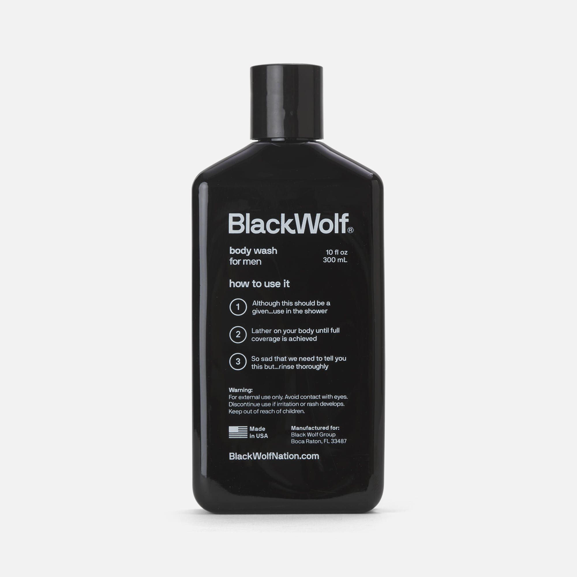Black Wolf Acne Charcoal Body Wash, , large