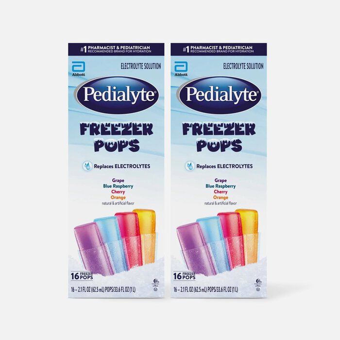 Pedialyte Freezer Pops, Assorted Flavors, 16 ct. / 2.1 oz. (2-Pack), , large