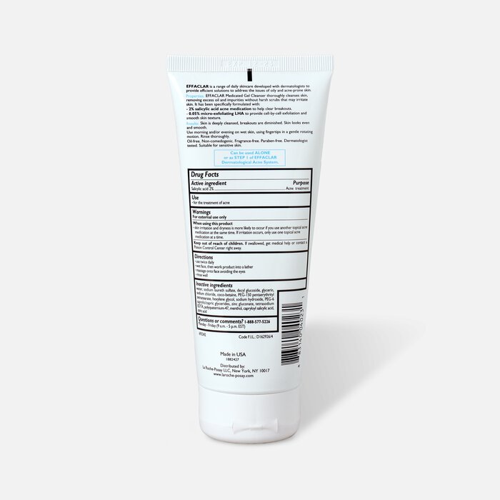 La Roche-Posay Effaclar Medicated Gel Acne Cleanser, 6.76 oz., , large