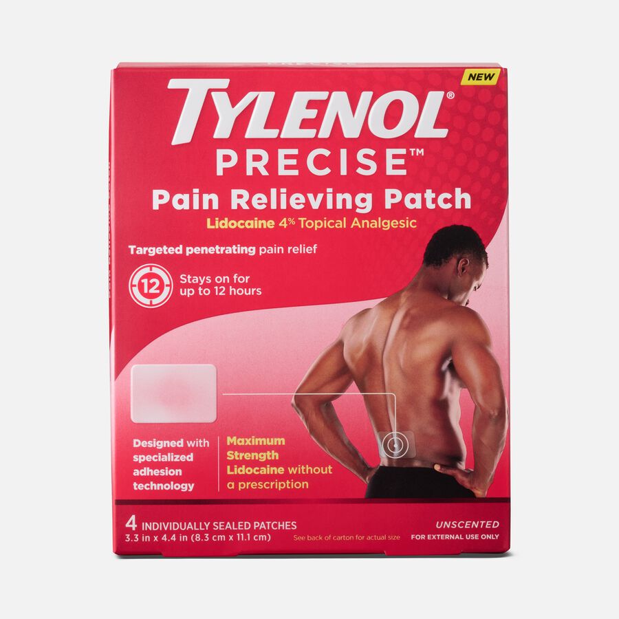 TYLENOL&reg; PRECISE&reg; Pain Relieving Patches, Large, 4 ct., , large image number 0