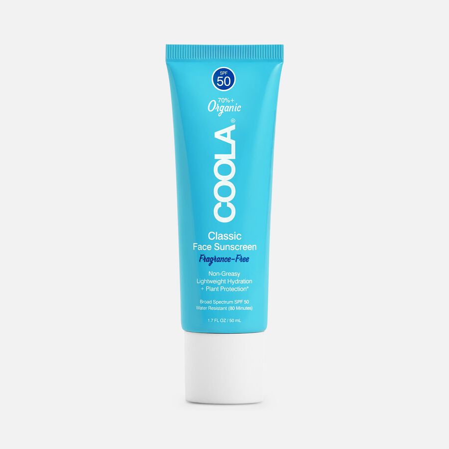 COOLA Classic Face Organic Sunscreen Lotion SPF 50, Fragrance-Free, 1.7 oz., , large image number 0